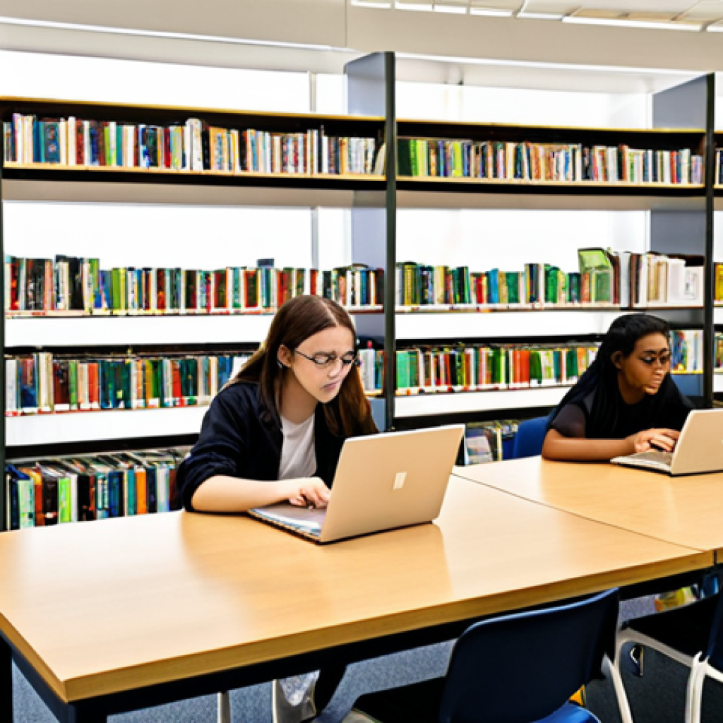 **Image Prompt:** Students in a bright, modern library studying environmental management materials, including textbooks, laptops displaying online courses, and practice exams. Include a study group actively discussing regulations and sustainability examples. The atmosphere should be focused but collaborative, showcasing diverse learning resources.